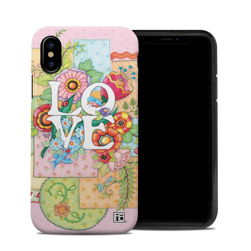 iPhone XS Hybrid Case design of Illustration, Graphics, Art with pink, blue, white, orange, yellow, green, red colors