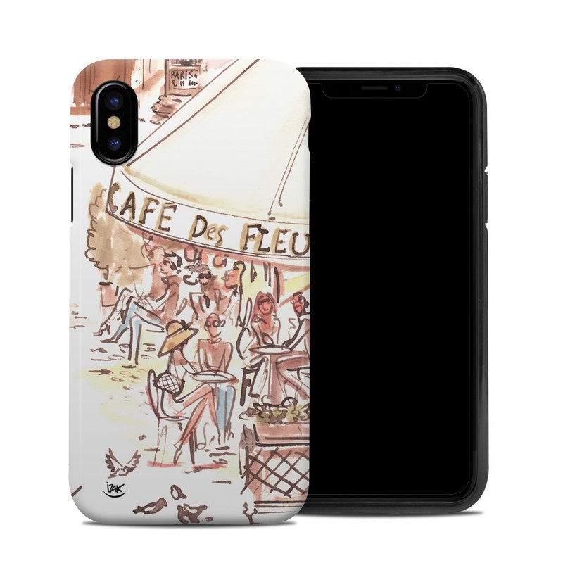 iPhone XS Hybrid Case design of Cartoon, Illustration, Comic book, Fiction, Comics, Art, Human, Organism, Fictional character, Style with gray, white, pink, red, yellow, green colors