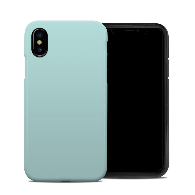 iPhone XS Hybrid Case design of Green, Blue, Aqua, Turquoise, Teal, Azure, Text, Daytime, Yellow, Sky with blue colors