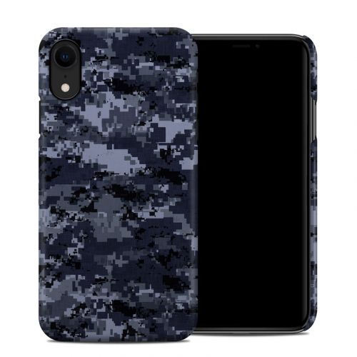 Digital Navy Camo iPhone XR Clip Case