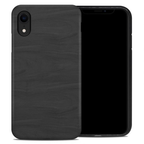 Black Woodgrain iPhone XR Hybrid Case