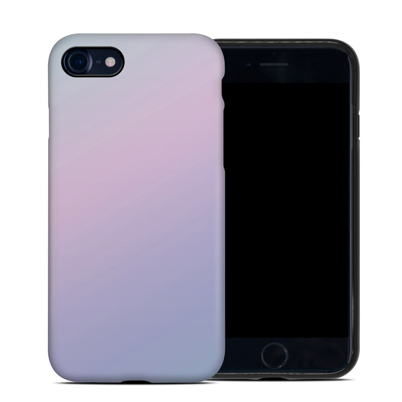 iPhone SE 2nd Gen Hybrid Case design of White, Blue, Daytime, Sky, Atmospheric phenomenon, Atmosphere, Calm, Line, Haze, Fog, with pink, purple, blue colors
