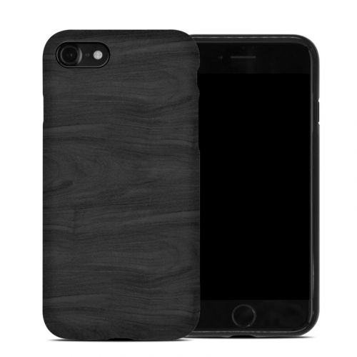 Black Woodgrain iPhone SE Hybrid Case