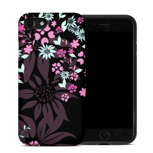 Dark Flowers iPhone SE Hybrid Case