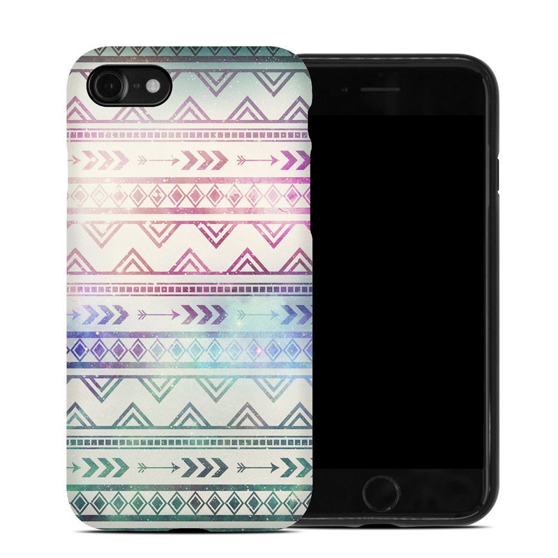 iPhone SE Hybrid Case design of Pattern, Line, Teal, Design, Textile, with gray, pink, yellow, blue, black, purple colors