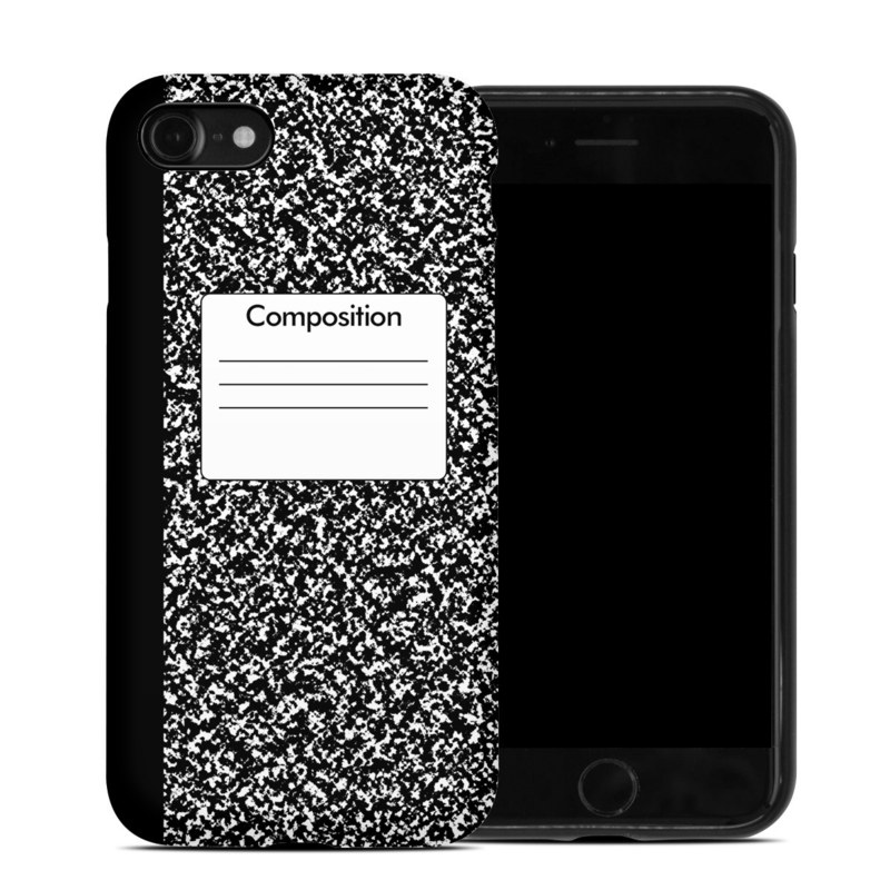 iPhone SE Hybrid Case design of Text, Font, Line, Pattern, Black-and-white, Illustration, with black, gray, white colors