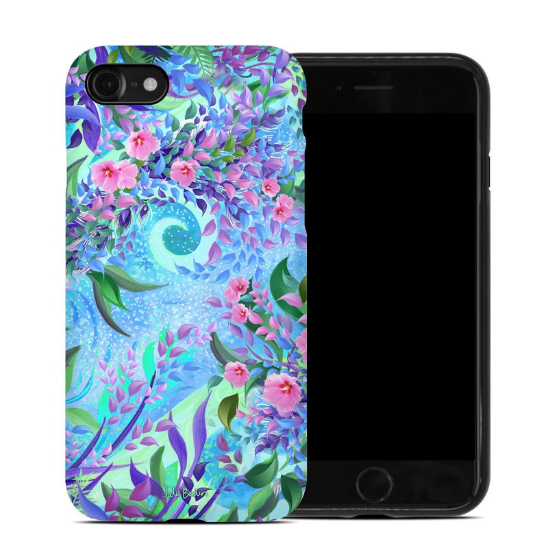 iPhone SE Hybrid Case design of Psychedelic art, Pattern, Lilac, Purple, Art, Pink, Design, Fractal art, Visual arts, Organism, with gray, blue, purple colors