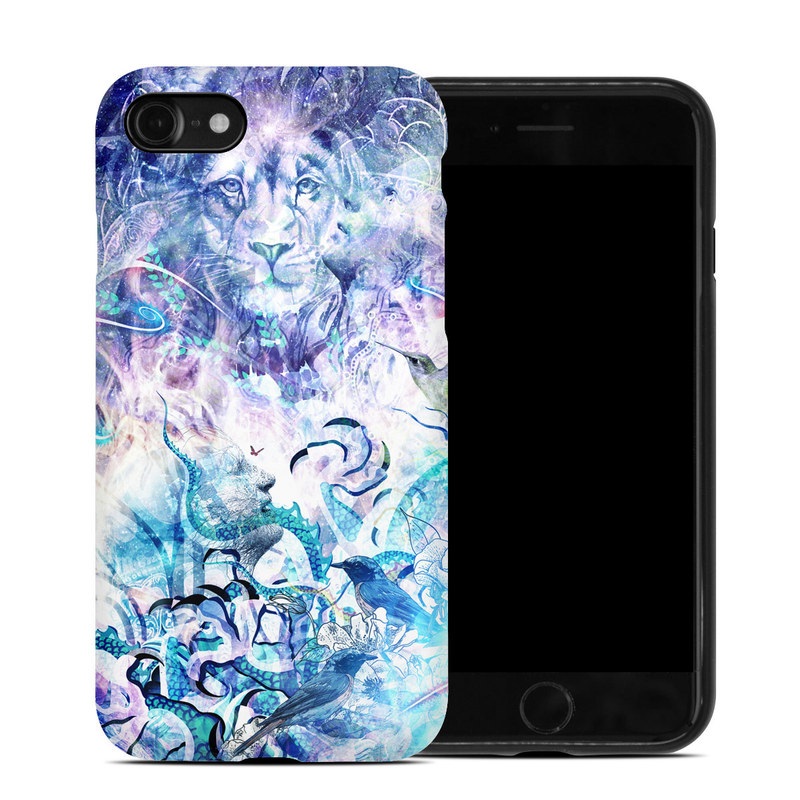 iPhone SE Hybrid Case design of Psychedelic art, Water, Fractal art, Art, Pattern, Graphic design, Design, Illustration, Electric blue, Visual arts with blue, purple, green, red, gray, white colors