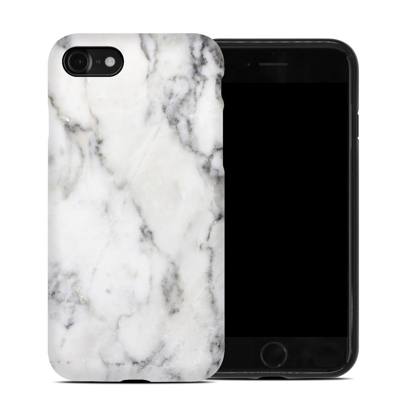 iPhone SE Hybrid Case design of White, Geological phenomenon, Marble, Black-and-white, Freezing, with white, black, gray colors