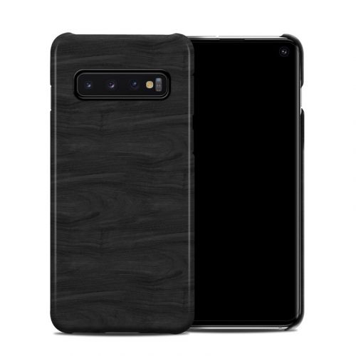 Black Woodgrain Samsung Galaxy S10 Clip Case