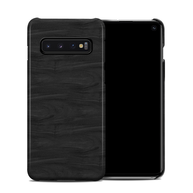 Samsung Galaxy S10 Clip Case design of Black, Brown, Wood, Grey, Flooring, Floor, Laminate flooring, Wood flooring, with black colors