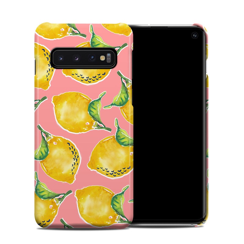 Samsung Galaxy S10 Clip Case design of Yellow, Plant, with yellow, green, pink colors