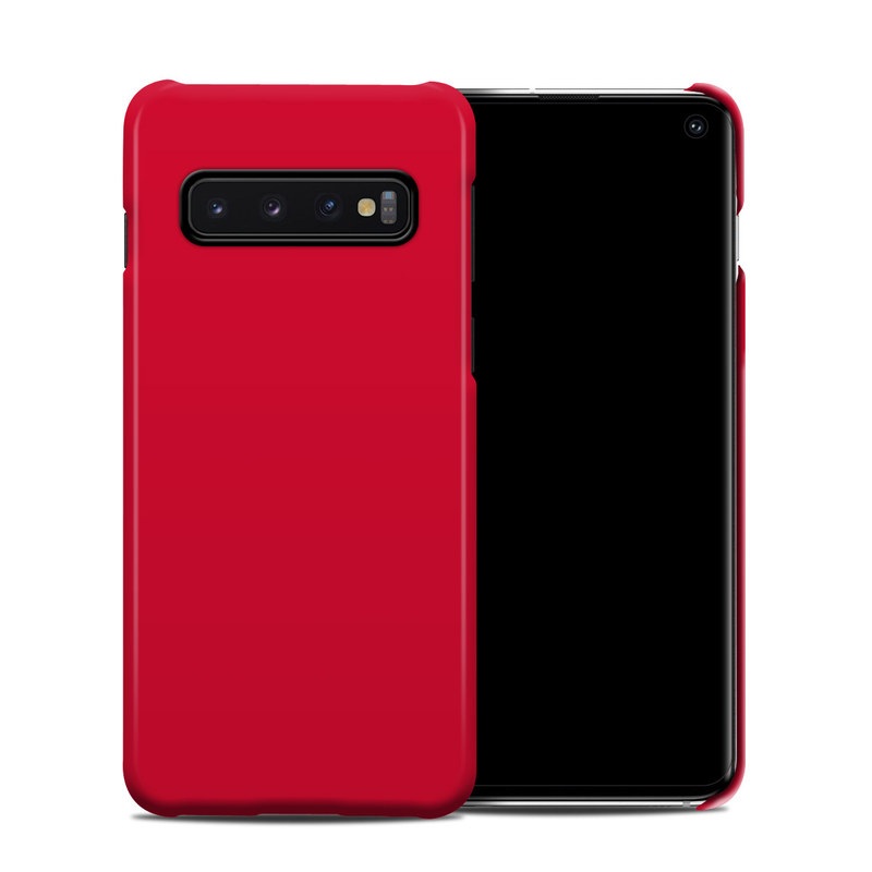 Samsung Galaxy S10 Clip Case design of Red, Pink, Maroon, Purple, Orange, Violet, Magenta, Material property, Font, Peach with red colors