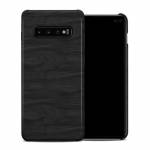 Black Woodgrain Samsung Galaxy S10 Plus Clip Case