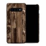 Weathered Wood Samsung Galaxy S10 Plus Clip Case