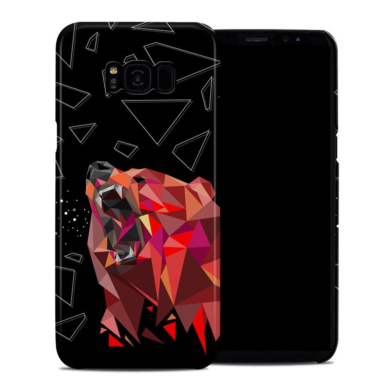 Samsung Galaxy S8 Plus Clip Case design of Graphic design, Triangle, Font, Illustration, Design, Art, Visual arts, Graphics, Pattern, Space, with black, red colors