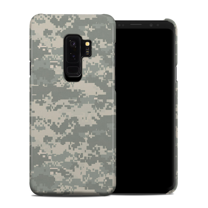 Samsung Galaxy S9 Plus Clip Case design of Military camouflage, Green, Pattern, Uniform, Camouflage, Design, Wallpaper with gray, green colors