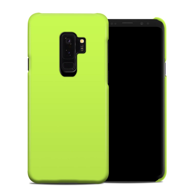 Samsung Galaxy S9 Plus Clip Case design of Green, Yellow, Text, Leaf, Font, Grass with green colors