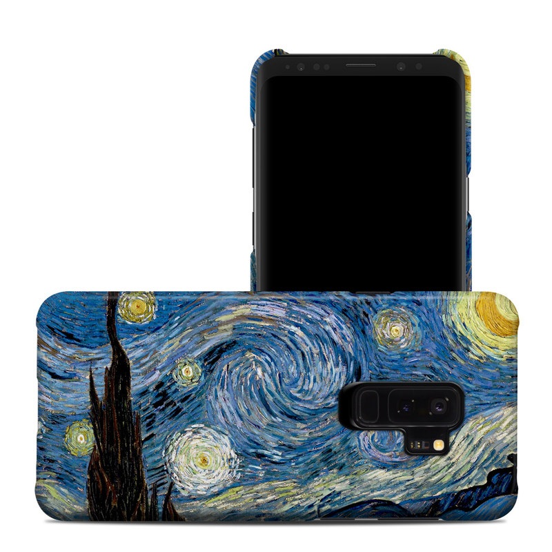 Samsung Galaxy S9 Plus Clip Case design of Painting, Purple, Art, Tree, Illustration, Organism, Watercolor paint, Space, Modern art, Plant with gray, black, blue, green colors