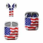 USA Flag Apple AirPods Skin