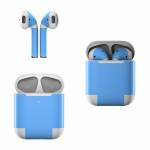 Solid State Blue Apple AirPods Skin