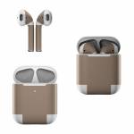 Solid State Flat Dark Earth Apple AirPods Skin