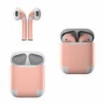 Solid State Peach Apple AirPods Skin