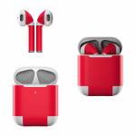 Solid State Red Apple AirPods Skin