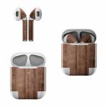 Stained Wood Apple AirPods Skin