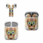 Sugar Skull Bone Apple AirPods Skin