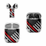 Thin Red Line Hero Apple AirPods Skin