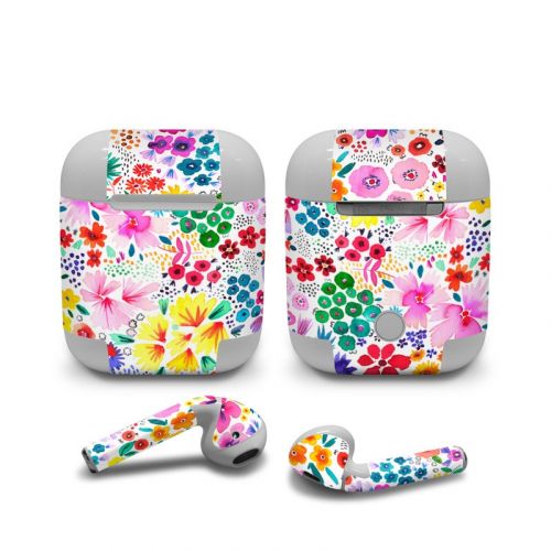 Artful Little Flowers Apple AirPods Skin