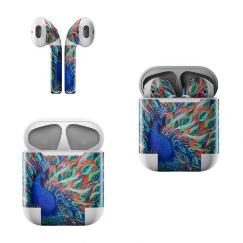 Coral Peacock Apple AirPods Skin