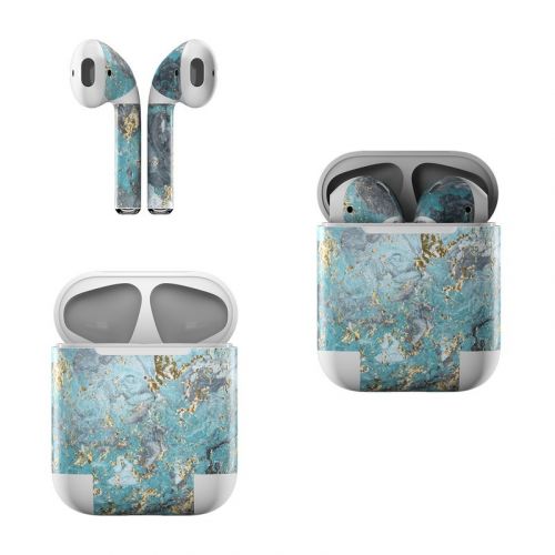 Gilded Glacier Marble Apple AirPods Skin