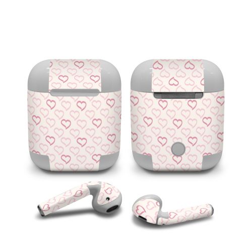 Patterned Hearts Apple AirPods Skin