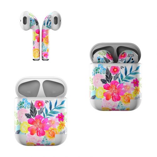 Pink Bouquet Apple AirPods Skin