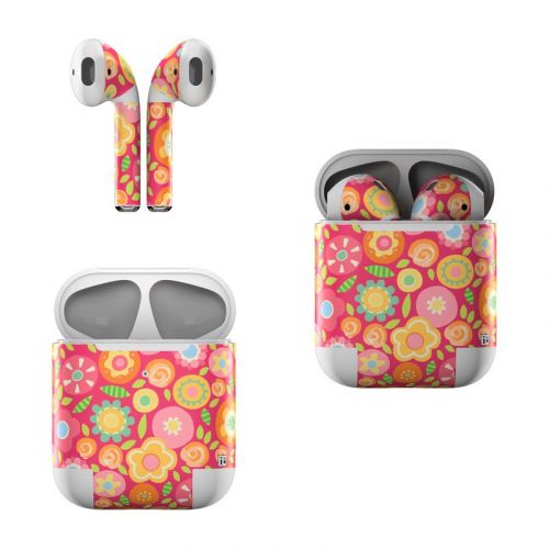 Flowers Squished Apple AirPods Skin