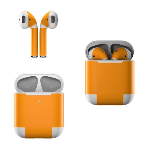 Solid State Orange Apple AirPods Skin