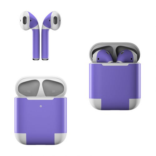 Solid State Purple Apple AirPods Skin