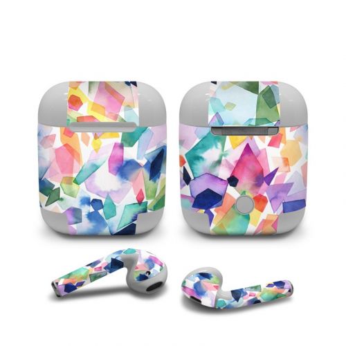 Watercolor Crystals and Gems Apple AirPods Skin