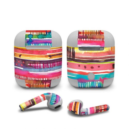 Watercolor Lines Apple AirPods Skin