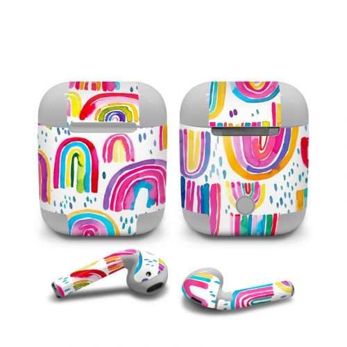 Watercolor Rainbows Apple AirPods Skin