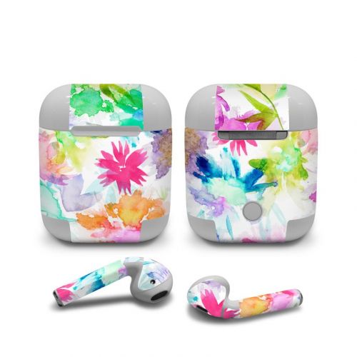 Watercolor Spring Memories Apple AirPods Skin