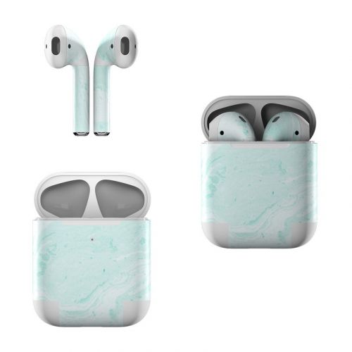 Winter Green Marble Apple AirPods Skin