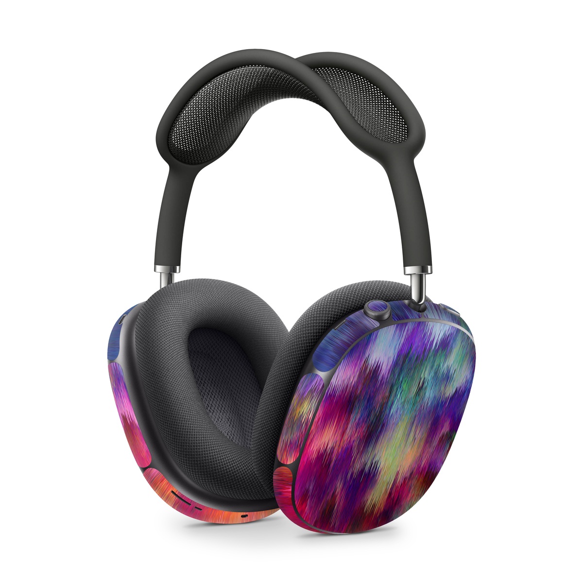 Apple AirPods Max Skin design of Sky, Purple, Pink, Blue, Violet, Painting, Watercolor paint, Lavender, Cloud, Art, with red, blue, purple, orange, green colors