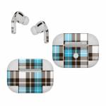Turquoise Plaid Apple AirPods Pro Skin