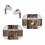 Weathered Wood Apple AirPods Pro Skin