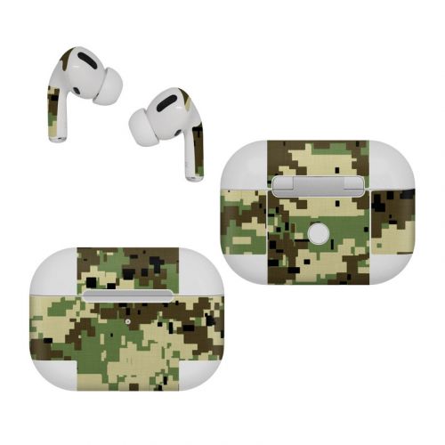 Digital Woodland Camo Apple AirPods Pro Skin