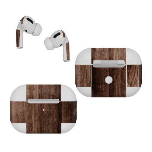 Stained Wood Apple AirPods Pro Skin