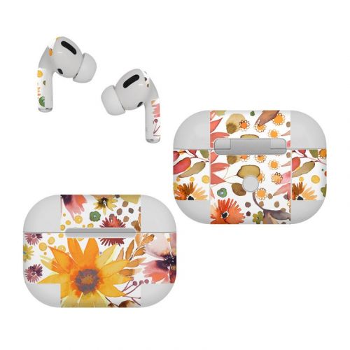 Summer Watercolor Sunflowers Apple AirPods Pro Skin